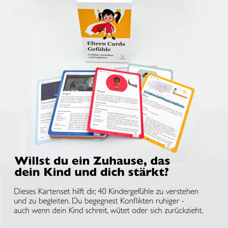 Eltern Cards Gefühle – 40 Karten für Eltern zum Begleiten von Gefühlen bei Kindern