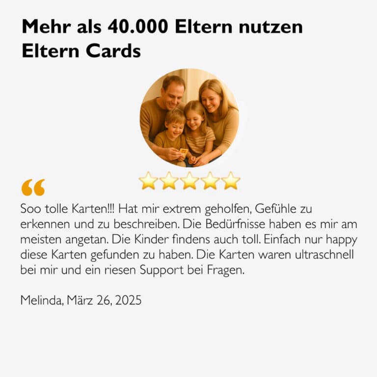 eltern feedback zu eltern cards gefühle – unterstützung beim verstehen von gefühlen bei kindern