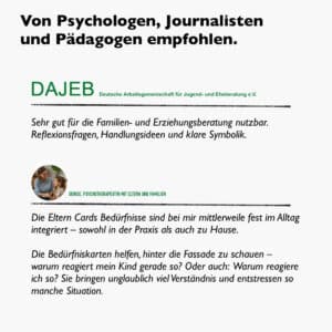 eltern cards bedürfnisse – empfohlen von psychologen und pädagogen