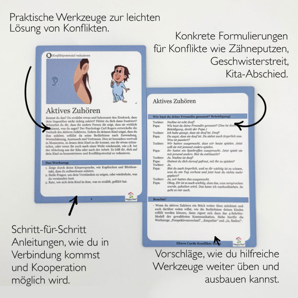 eltern cards beispiel – aktives zuhören als werkzeug, um konflikte mit kindern zu lösen
