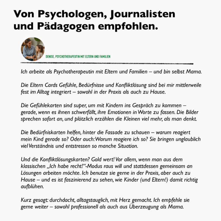 elternratgeber empfehlung durch psychotherapeutin – eltern cards für praxis und alltag