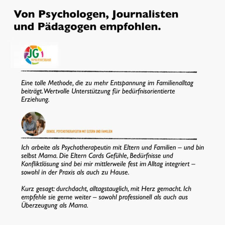 elternratgeber karten von psychologen und pädagogen empfohlen