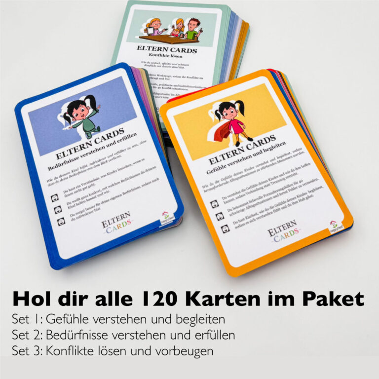 elternratgeber karten mit 120 eltern cards für gefühle, bedürfnisse und konflikte