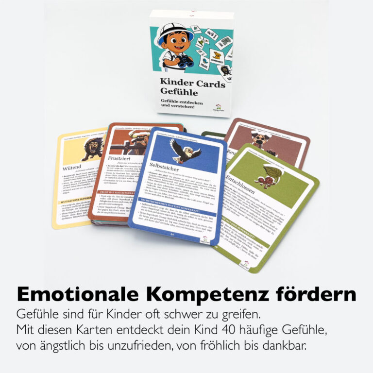 kindern gefühle beibringen mit 40 gefühlekarten und geschichten