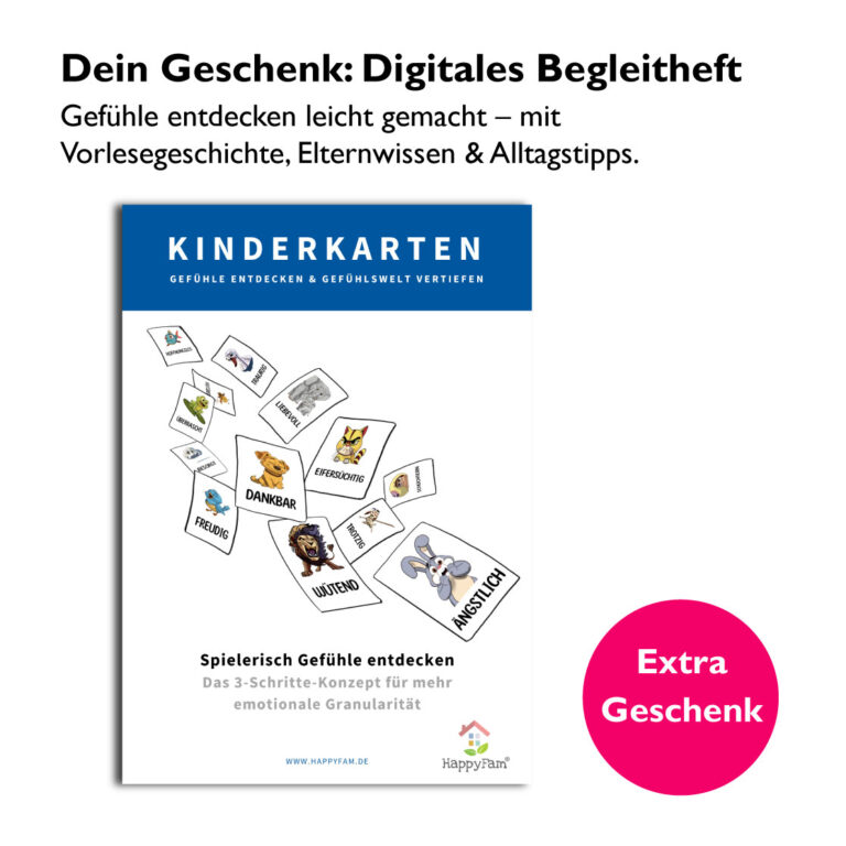 digitales begleitheft für kinderkarten – kindern gefühle beibringen