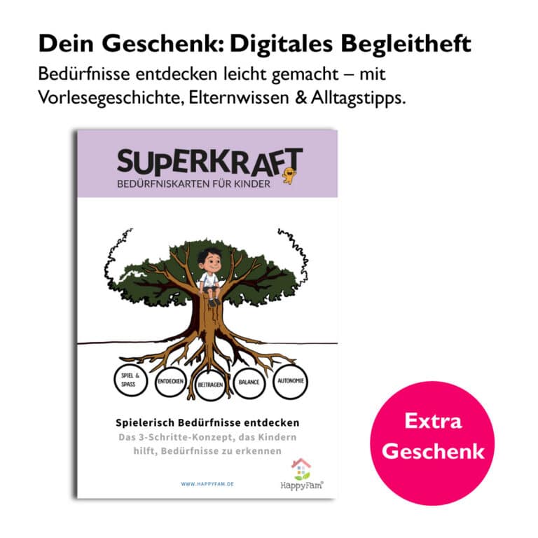 digitales begleitheft für kinderkarten – kindern bedürfnisse beibringen