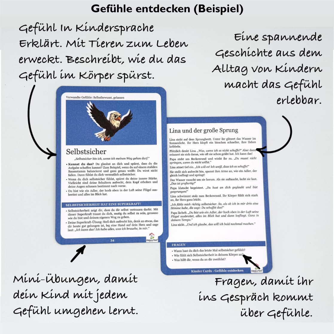 gefühlskarten für kinder – selbstsicher fühlen lernen mit geschichten und übungen