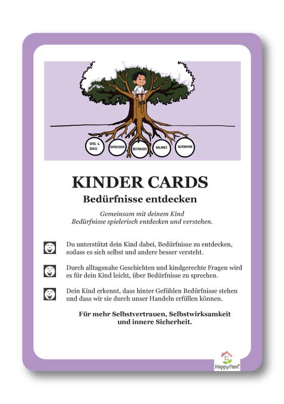 kinder cards – bedürfnisse entdecken – kartenset zur bedürfnisentwicklung bei kindern