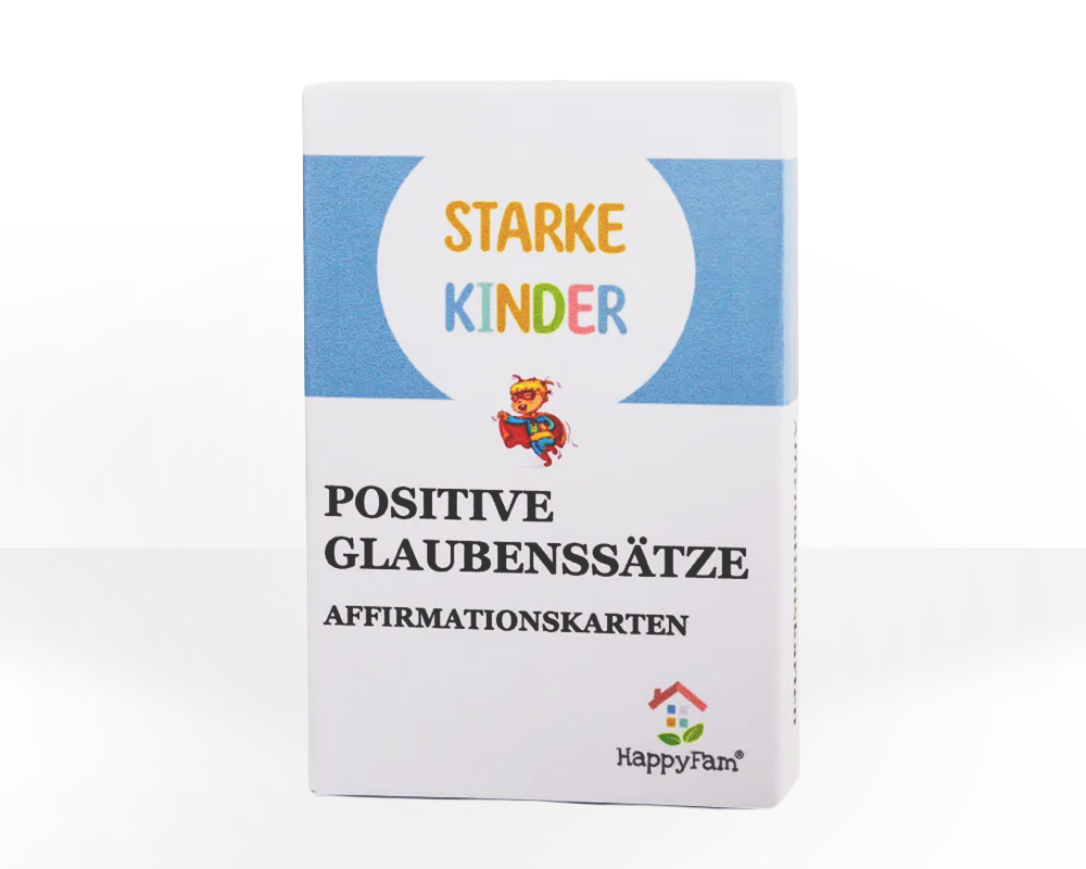 Starke Kinder positive Glauenssaetze
